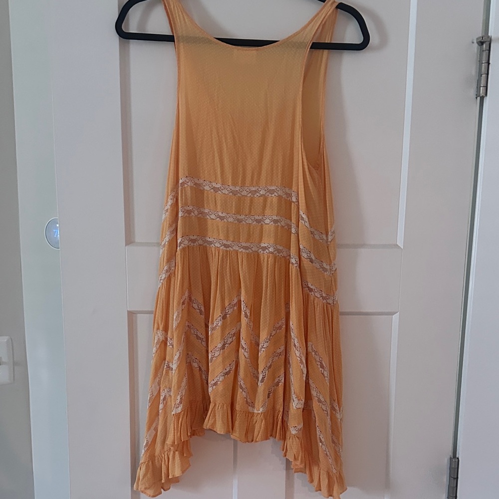 Free People Orange Mini Slip Dress - Picture 3 of 4